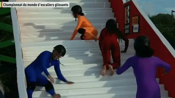 Sport insolite : Les escaliers glissants, attention à la marche