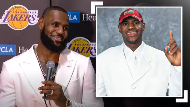LeBron Was Asked About ICONIC White Draft Suit 😂