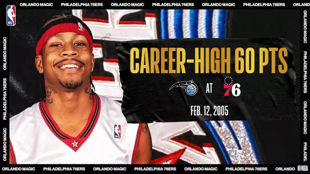 Allen Iverson drops career-high 60 PTS | Magic @ 76ers | Feb. 12, 2005 | #NBATogetherLive