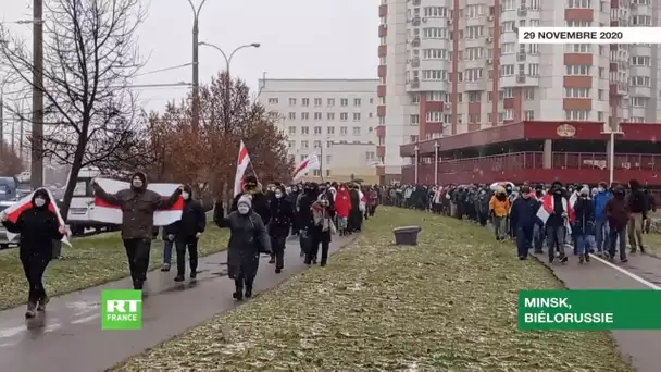 Biélorussie : l’opposition tient une nouvelle manifestation non autorisée à Minsk