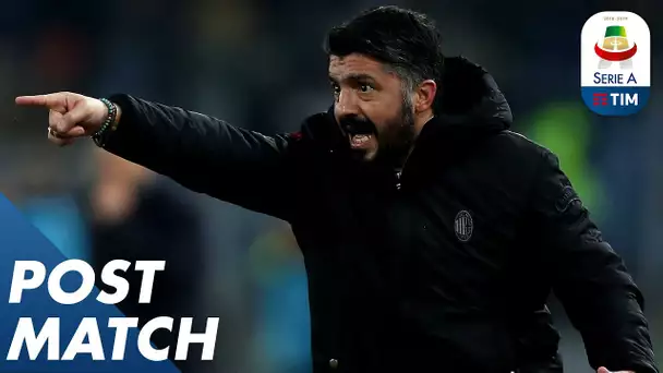 Roma 1-1 Milan | Di Francesco & Gattuso Post Match Press Conference | Serie A