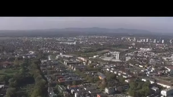 Allemagne, Fribourg en Brisgau : écoquartier Vauban, les espaces verts