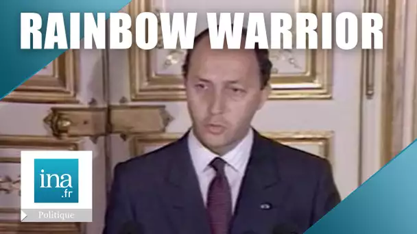 Laurent Fabius "Oui,  c'est la DGSE qui a coulé le Rainbow Warrior" | Archive INA