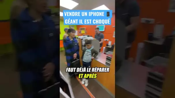 VENDRE UN IPHONE GÉANT 📱 , il est choqué !