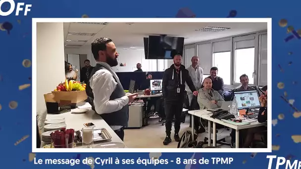 Cyril Hanouna : Son beau discours à ses équipes pour les 8 ans de TPMP (Exclu Vidéo)