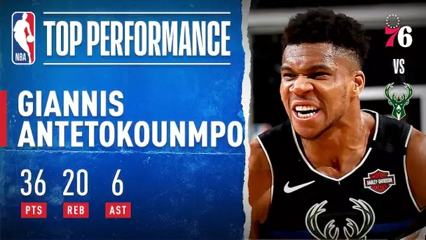 Giannis Records 36 PTS & 20 REB!