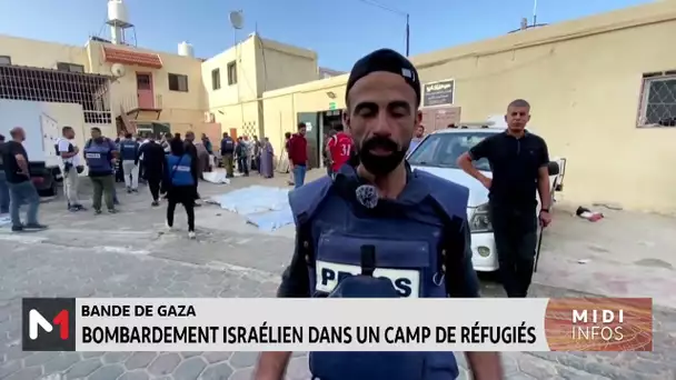 Bande de Gaza : Bombardement israélien dans un camp de réfugiés