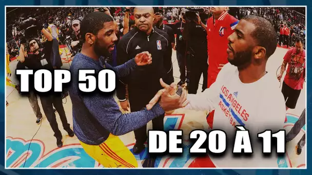 KYRIE / CP3, DUEL DE MENEURS ! TOP 50 JOUEURS NBA 2017 (20-11)