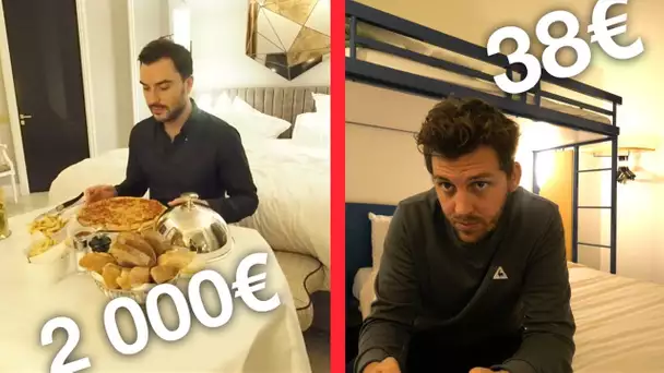 Nuit d'hôtel à 2000€ VS Nuit d'hôtel à 38€