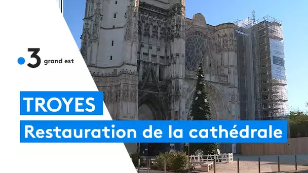 Restauration de la cathédrale de Troyes : la tour sud s'offre un rajeunissement