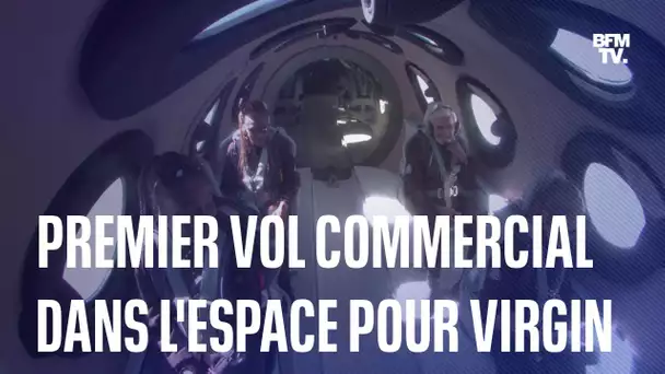 Le premier vol spatial touristique de Virgin Galactic en intégralité