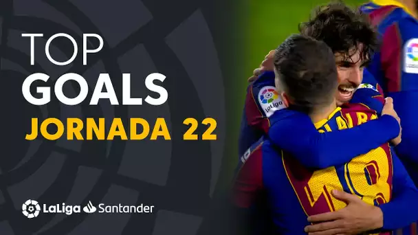 Todos los goles de la Jornada 22 de LaLiga Santander 2020/2021