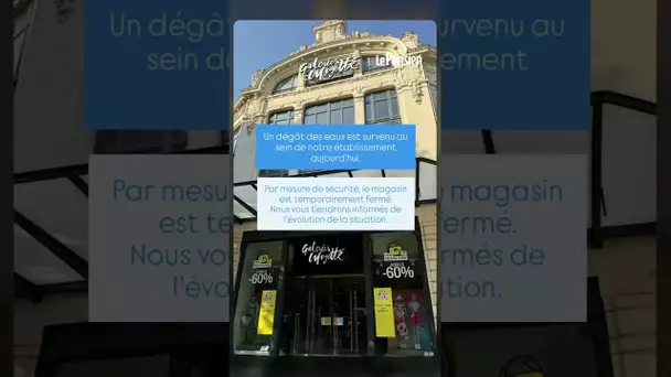 Béziers : le plafond des Galeries Lafayette s'effondre