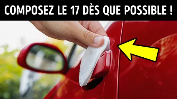 Si Vous Voyez une Serviette Dans la Poignée de Votre Portière, ne la Touchez pas !