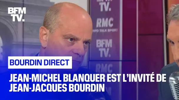 Jean-Michel Blanquer face à Jean-Jacques Bourdin en direct