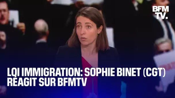 Loi immigration: l'interview de Sophie Binet (CGT) sur BFMTV