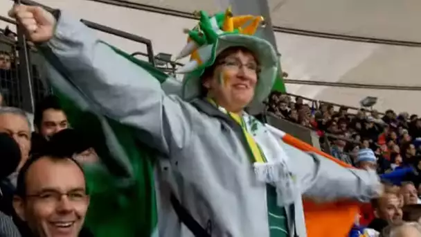 Portrait de supportrice - Rugby, Irlande