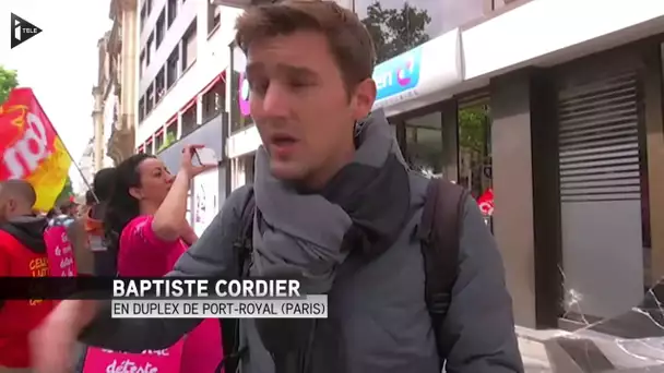 Manif 14 juin : A Paris, incidents entre casseurs et forces de l&#039;ordre à l&#039;avant du cortège, 1...