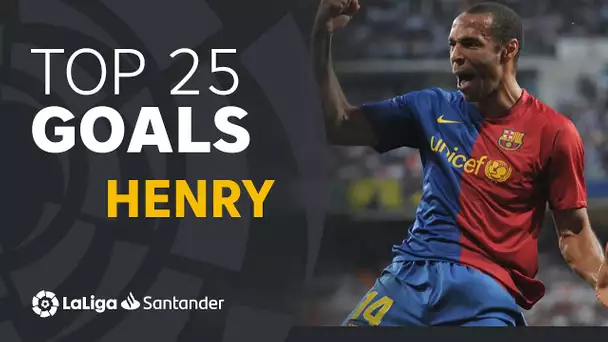 TOP 25 GOALS Thierry Henry en LaLiga Santander