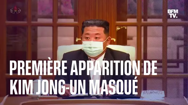 Covid-19 en Corée du Nord: Kim Jong-un apparaît pour la première fois masqué à la télévision d'État