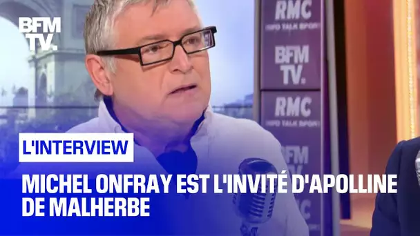 Michel Onfray face à Apolline de Malherbe en direct