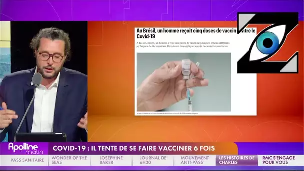[Zap Télé] Un habitant de Rio tente de se faire vacciner 6 fois ! (24/08/21)