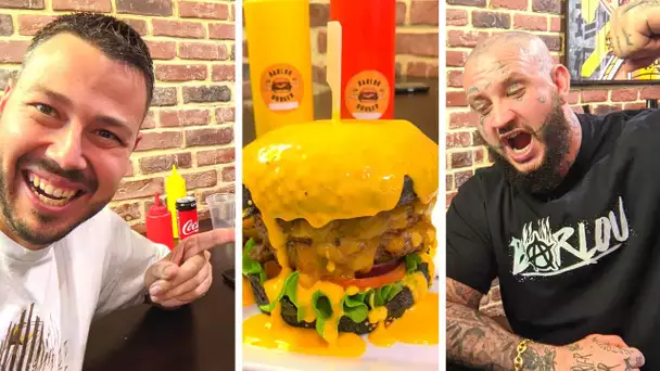 SETH GUEKO crée un BURGER à l'ENCRE de TATOO ? BLACK BARLOU BURGER! - VLOG #1096