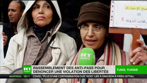 Tunisie : rassemblement contre le pass pour dénoncer une violation des libertés
