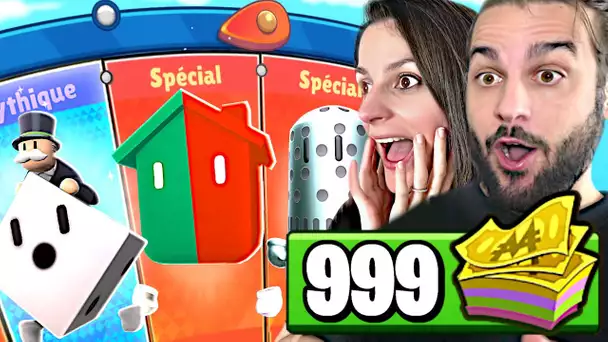 CETTE ROUE EST TROP FACILE SUR STUMBLE GUYS ! MEGA PACK OPENING STUMBLE GUYS MONOPOLY