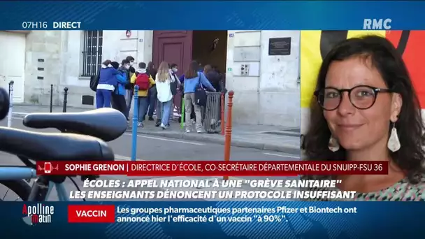 Appel à la grève dans l'éducation: l'émotion de cette directrice d'école sur RMC