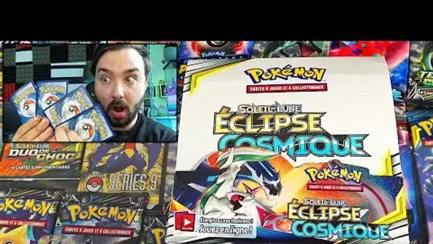 Ouverture d'un DISPLAY POKEMON ECLIPSE COSMIQUE #1 DRACAUFEU !!!!!