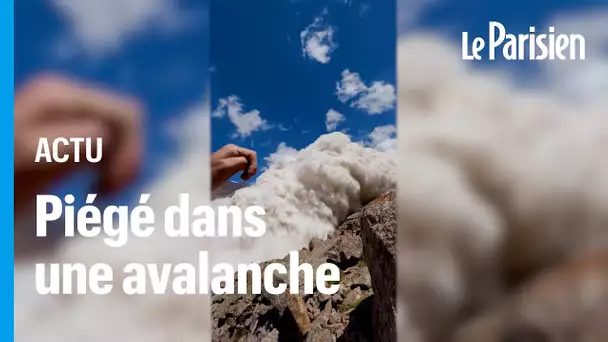 «J'ai cru que j'allais mourir » : il filme pendant 45 secondes l'avalanche qui va l'ensevelir