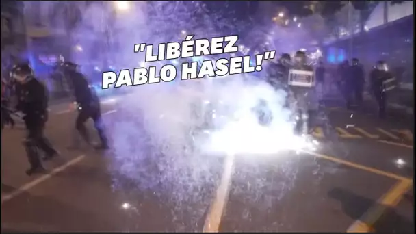 Barcelone: nouvelles soirée de heurts avec la police pour la libération du rappeur Pablo Hasel