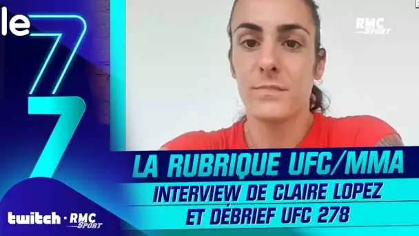 Twitch RMC Sport : débrief UFC 278, interview de Claire Lopez... La rubrique UFC/MMA (22 août 2022)
