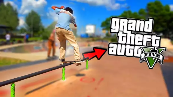 REPRODUIRE DES FIGURES EN SKATE DE GTA DANS LA VRAI VIE !