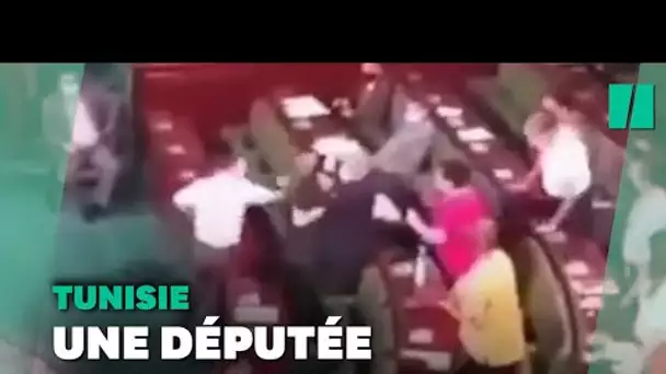 En Tunisie, une députée frappée en plein parlement