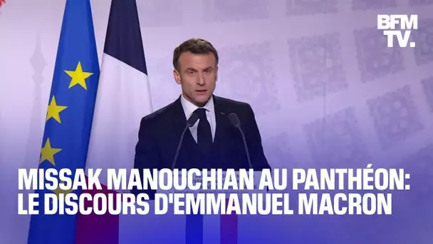 Panthéonisation de Missak Manouchian: le discours d'Emmanuel Macron en intégralité
