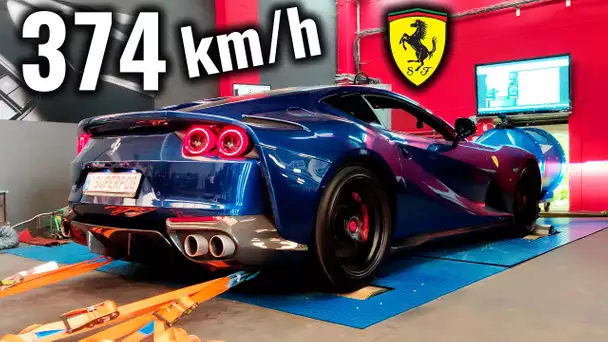 374km/h en Ferrari 800 Chevaux ! (POG a eu peur)