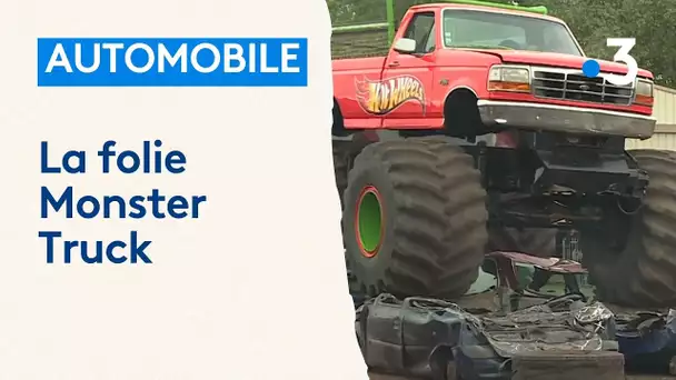 Automobile : des cascadeurs dans des Monster Trucks se donnent en spectacle