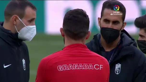 Calentamiento CA Osasuna vs Granada CF