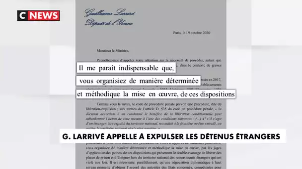 Guillaume Larrivé appelle à expulser les détenus étrangers