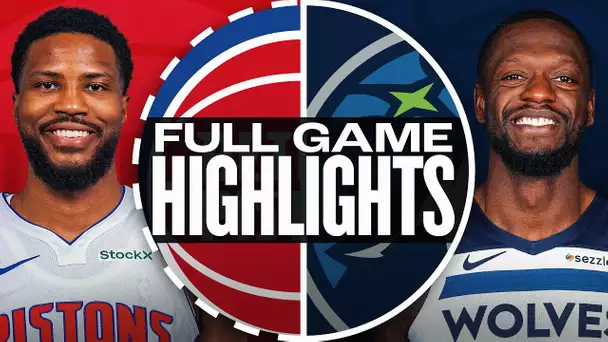 PISTONS at TIMBERWOLVES | FULL GAME HIGHLIGHTS | March 30, 2025