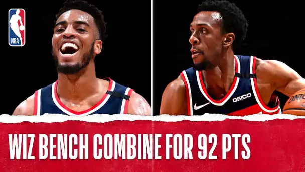 Washington Wizards' Bench Combines For 92 POINTS