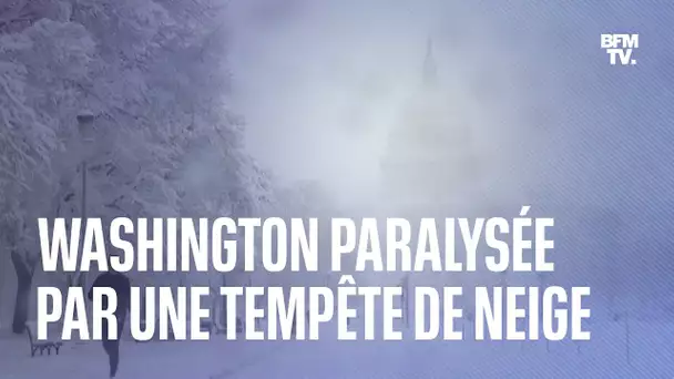 Washington paralysée par une tempête de neige