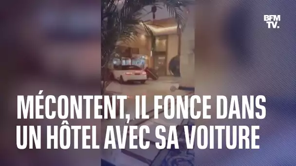 Chine: un client mécontent fonce dans un hôtel avec sa voiture