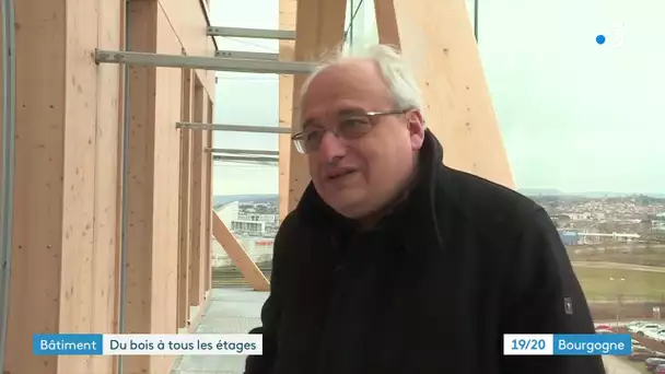 Visite du futur siège de la Caisse d'Epargne à Dijon Valmy