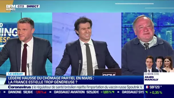 Le débat : Légère hausse du chômage partiel en mars, la France est-elle trop généreuse ?