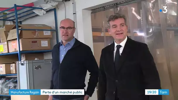 Tarn : entre fake news et made in France : Arnaud Montebourg visite les ateliers de Regain