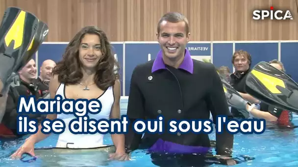 Mariage à couper le souffle :  ils se disent oui sous l'eau