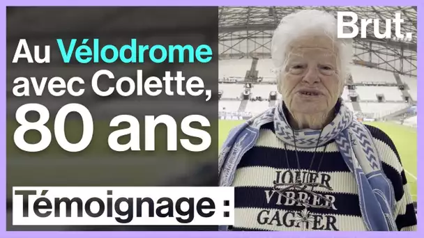 À 80 ans, Colette est l'une des plus anciennes supportrices de l'OM.